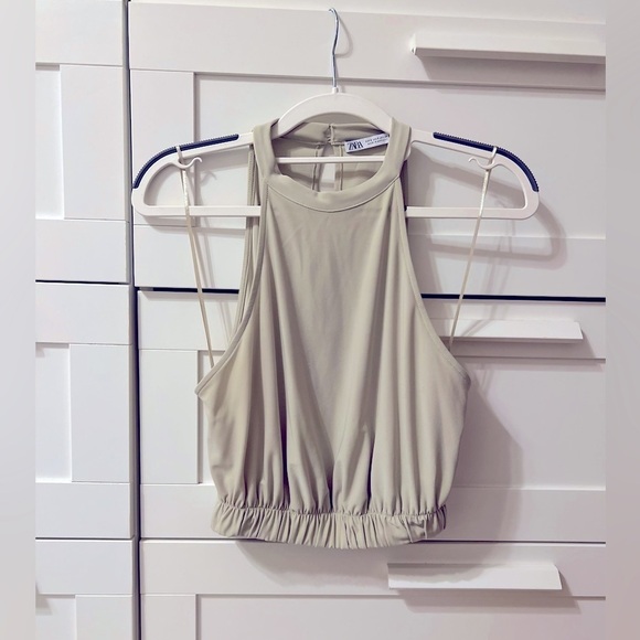 Zara High Neck Crop Top - Picture 3 of 6